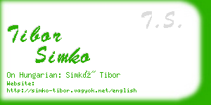 tibor simko business card